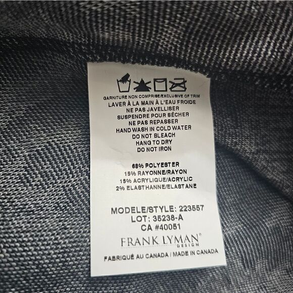 FRANK LYMAN Fringe Sweater Cardigan Jacket - Size 4‎ - Picture 7 of 7